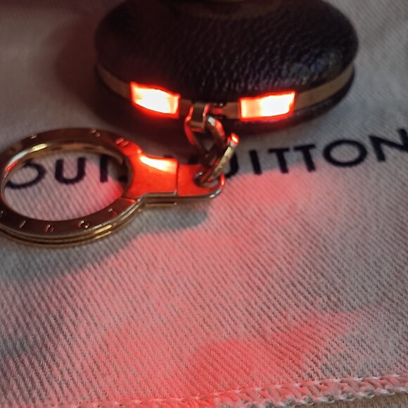 LOUIS VUITTON Astropill Monogram Lightup Keychain/Bag Charm. EUC w/COA - Picture 1 of 13